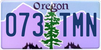 OR license plate 073TMN