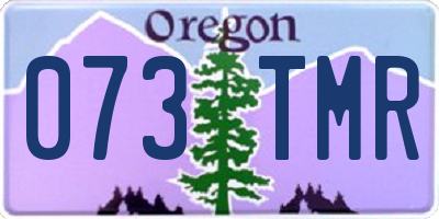 OR license plate 073TMR