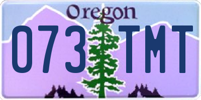 OR license plate 073TMT
