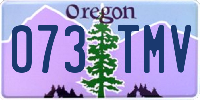OR license plate 073TMV