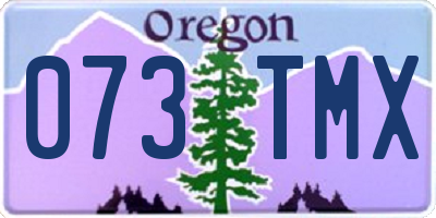 OR license plate 073TMX