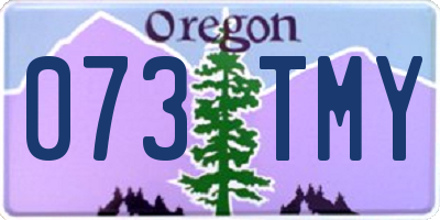 OR license plate 073TMY