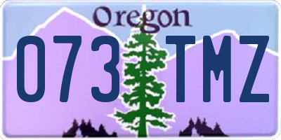 OR license plate 073TMZ