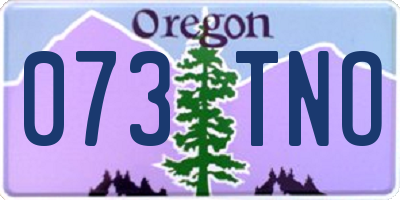 OR license plate 073TNO