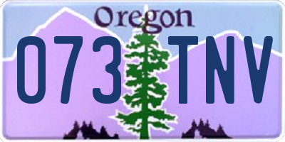 OR license plate 073TNV