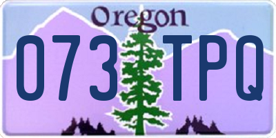 OR license plate 073TPQ