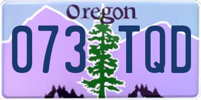 OR license plate 073TQD