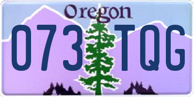 OR license plate 073TQG