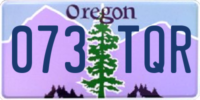 OR license plate 073TQR