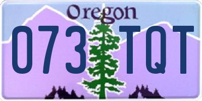 OR license plate 073TQT