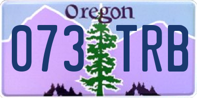 OR license plate 073TRB