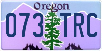 OR license plate 073TRC