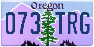 OR license plate 073TRG