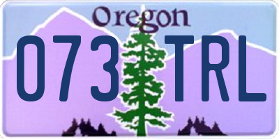 OR license plate 073TRL