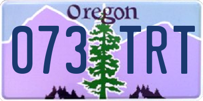 OR license plate 073TRT