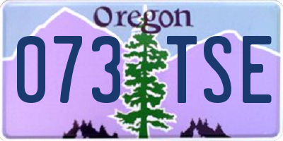 OR license plate 073TSE