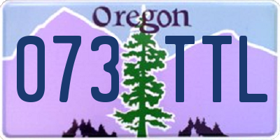 OR license plate 073TTL
