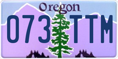 OR license plate 073TTM