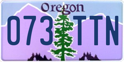 OR license plate 073TTN
