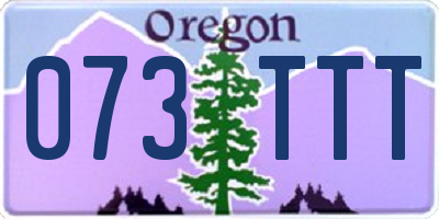 OR license plate 073TTT