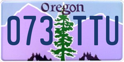 OR license plate 073TTU