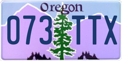 OR license plate 073TTX