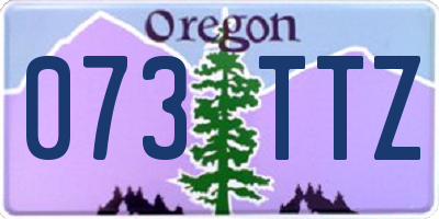 OR license plate 073TTZ