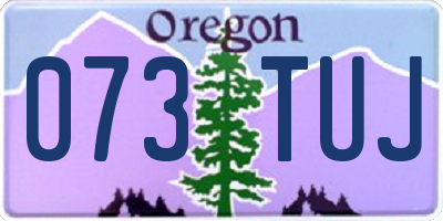 OR license plate 073TUJ
