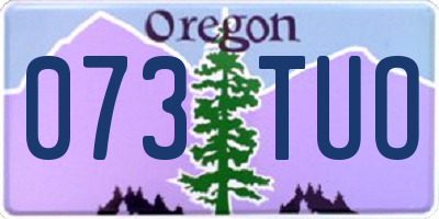 OR license plate 073TUO
