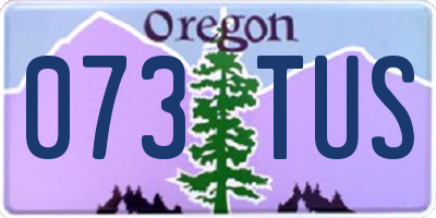 OR license plate 073TUS