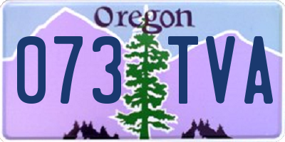 OR license plate 073TVA