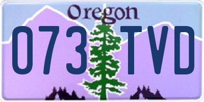 OR license plate 073TVD