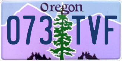 OR license plate 073TVF