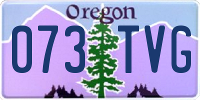 OR license plate 073TVG