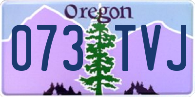 OR license plate 073TVJ