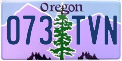 OR license plate 073TVN