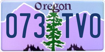 OR license plate 073TVO