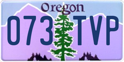 OR license plate 073TVP
