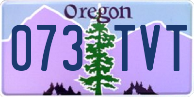 OR license plate 073TVT
