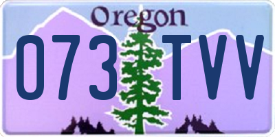 OR license plate 073TVV