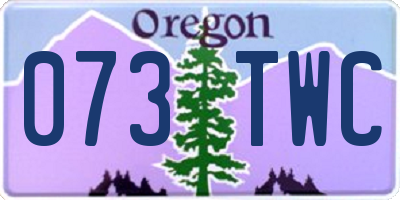 OR license plate 073TWC