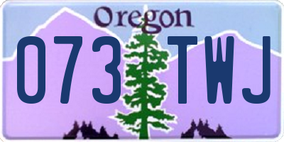 OR license plate 073TWJ
