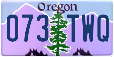 OR license plate 073TWQ