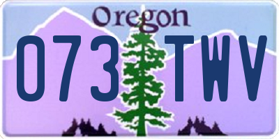 OR license plate 073TWV