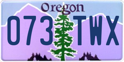 OR license plate 073TWX