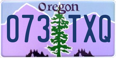 OR license plate 073TXQ