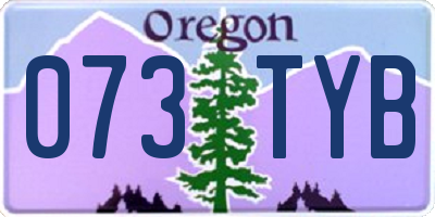 OR license plate 073TYB