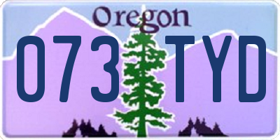 OR license plate 073TYD