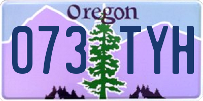 OR license plate 073TYH