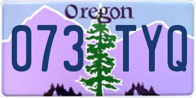 OR license plate 073TYQ